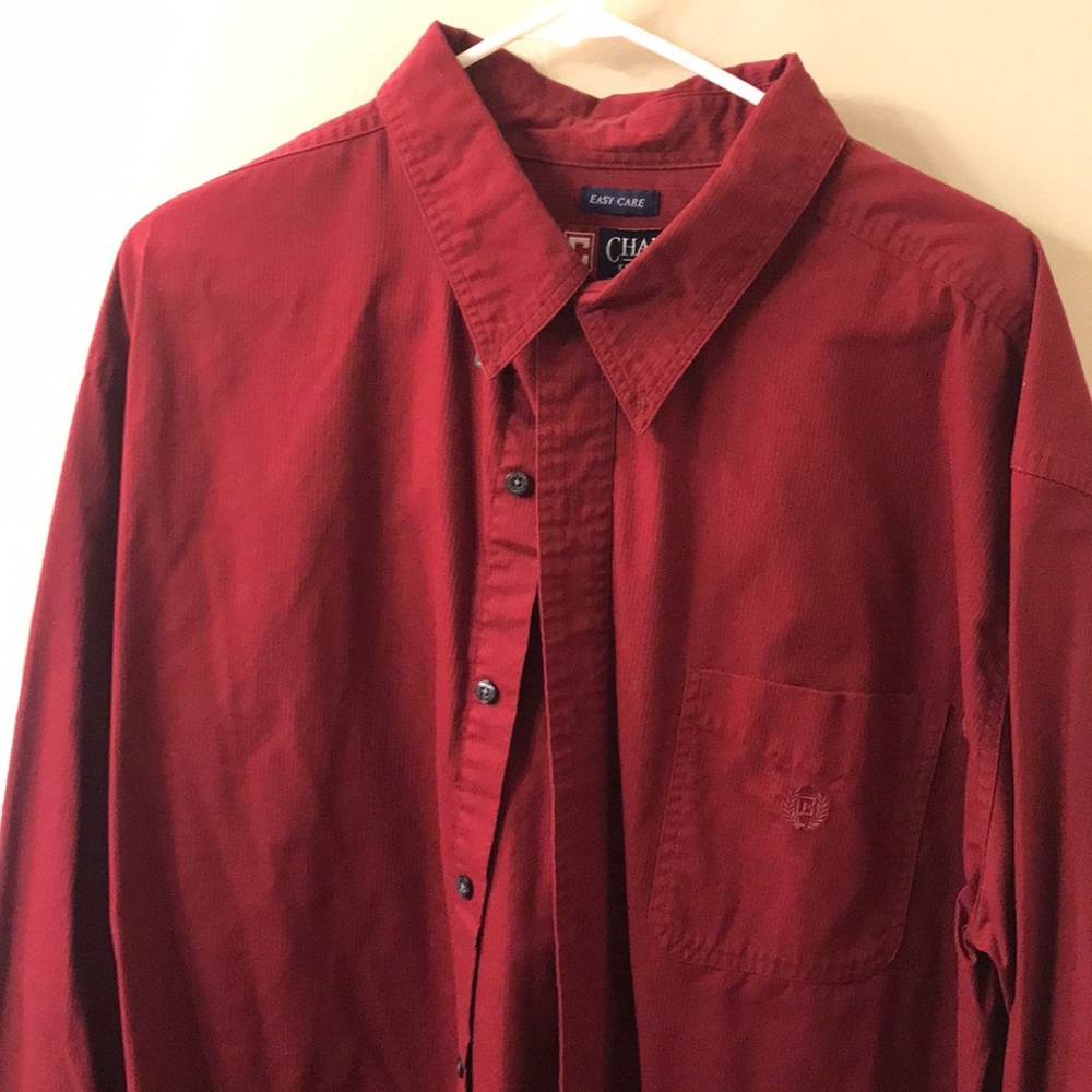 Chaps by Ralph Lauren button down. Burgundy. Like new. XXL.
